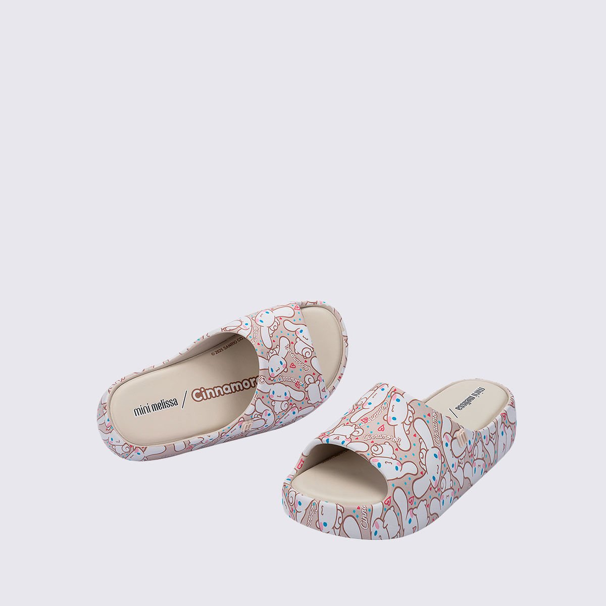 Mini Melissa Free Platform Slide + Hello Kitty And Friends Infantil Bege Marrom 37875 Bege 3