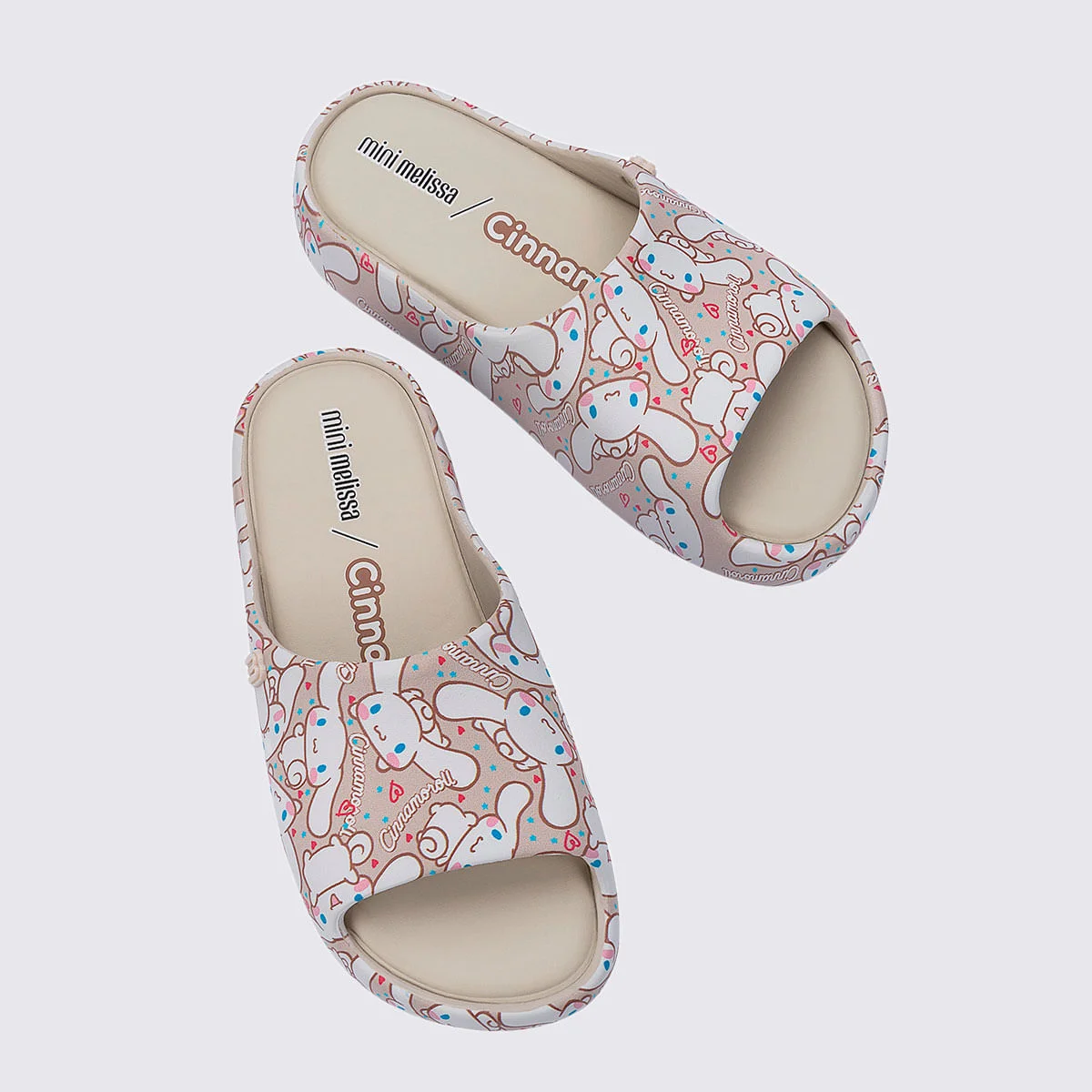 Mini Melissa Free Platform Slide + Hello Kitty And Friends Infantil Bege Marrom 37875 Bege 4