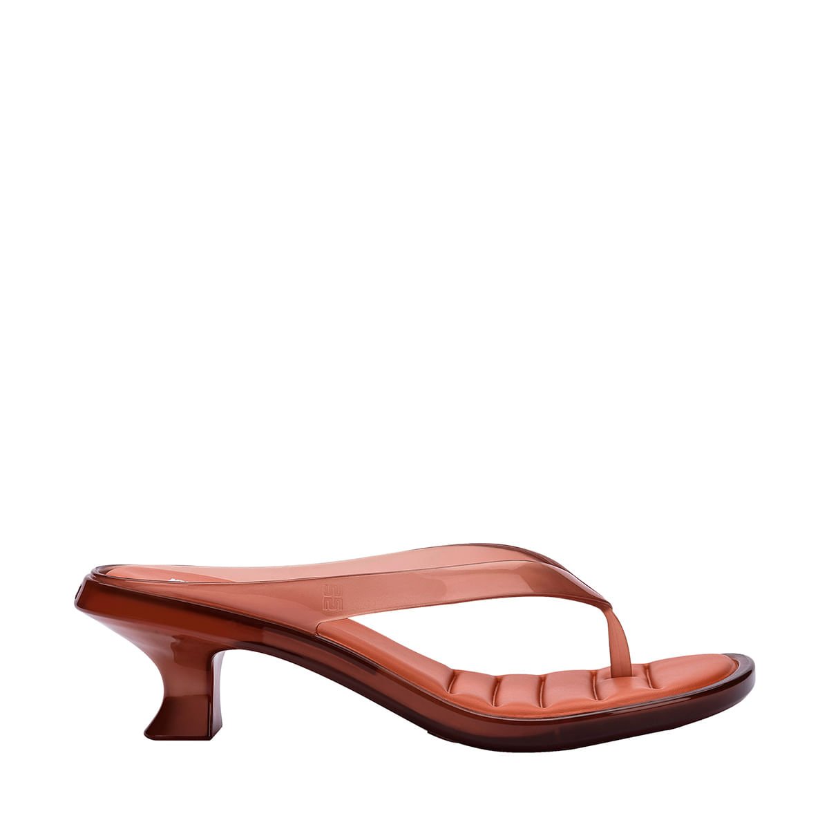 Melissa Thong Kitten Heel Marrom Laranja 38068
