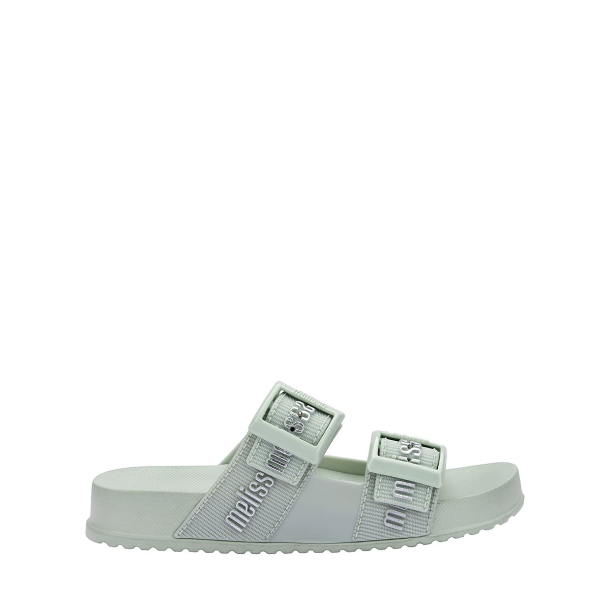 Mini Melissa Cozy Slide M Lover Infantil Verde Prata 37576