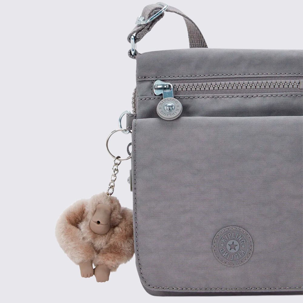 Bolsa Kipling New Eldorado Cinza I72918DH Cinza 5