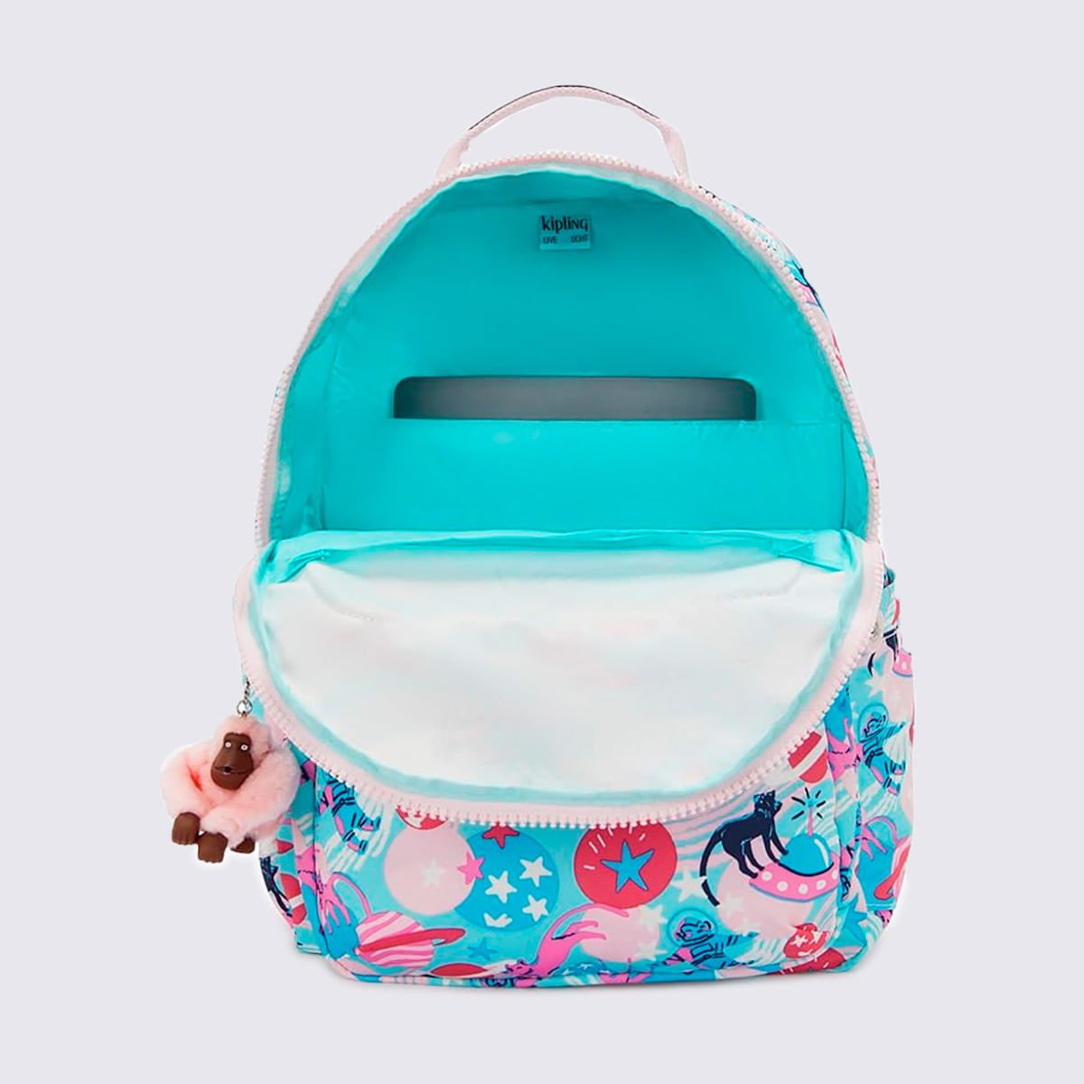 Mochila Kipling Seoul Estampado I48514KH Azul 6