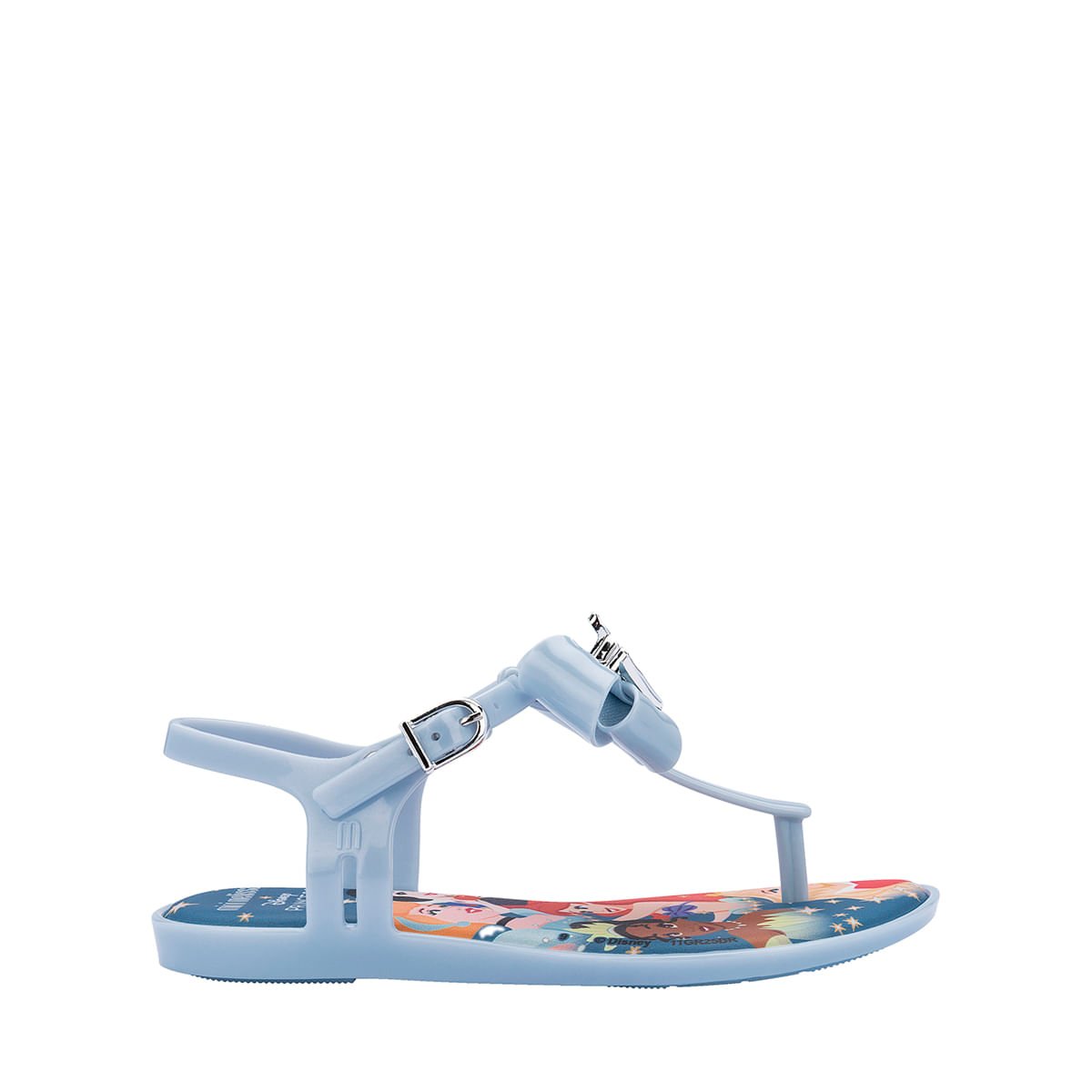 Mini Melissa Solar + Disney Princess Infantil Azul Perolado 37917