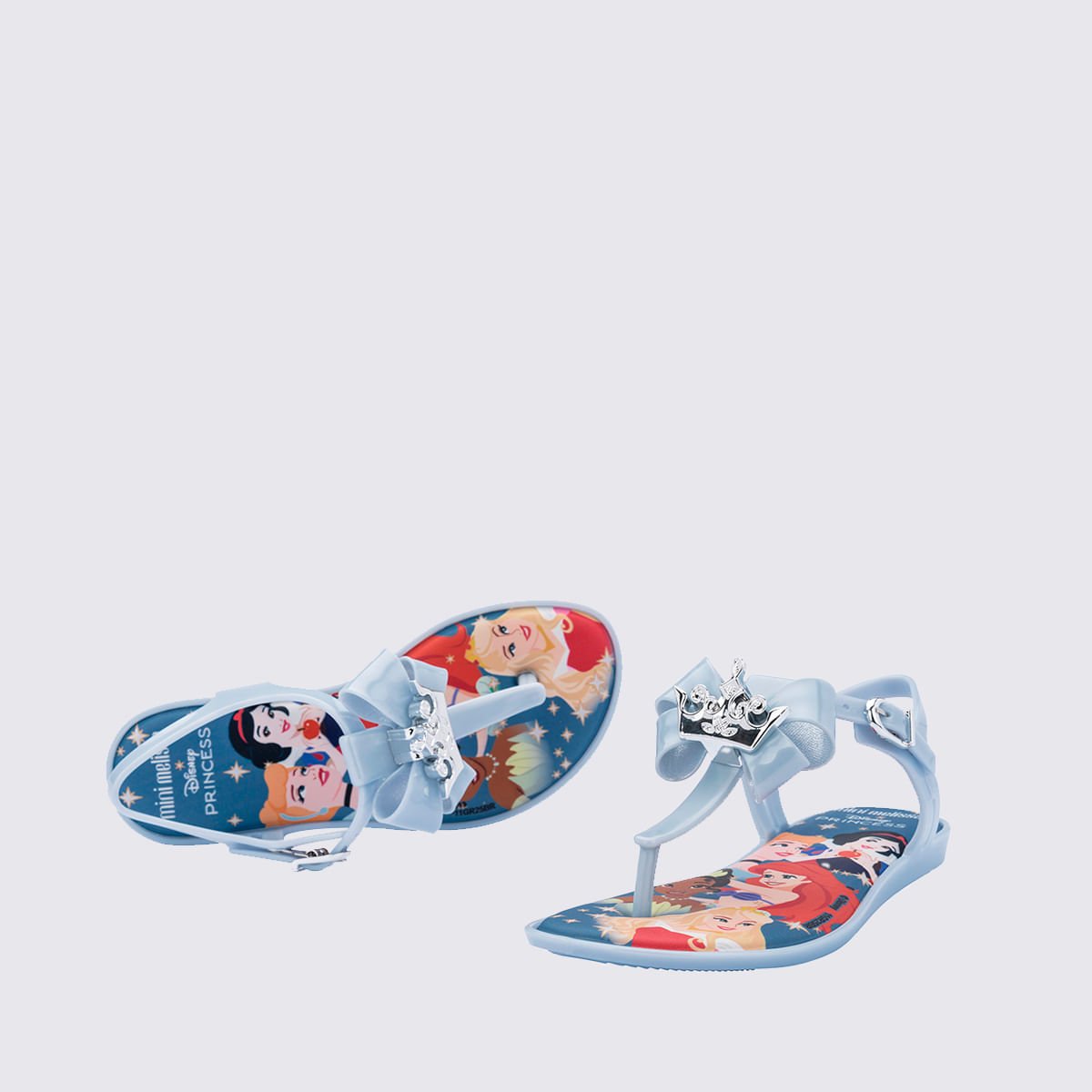 Mini Melissa Solar + Disney Princess Infantil Azul Perolado 37917 Azul 4