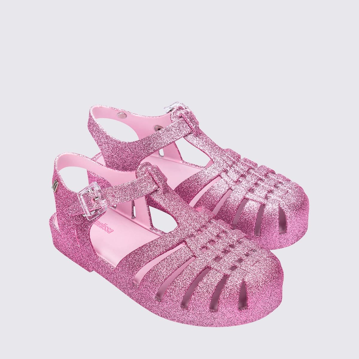 Mini Melissa Possession Glitter Infantil Rosa Prata 35759 Rosa 2