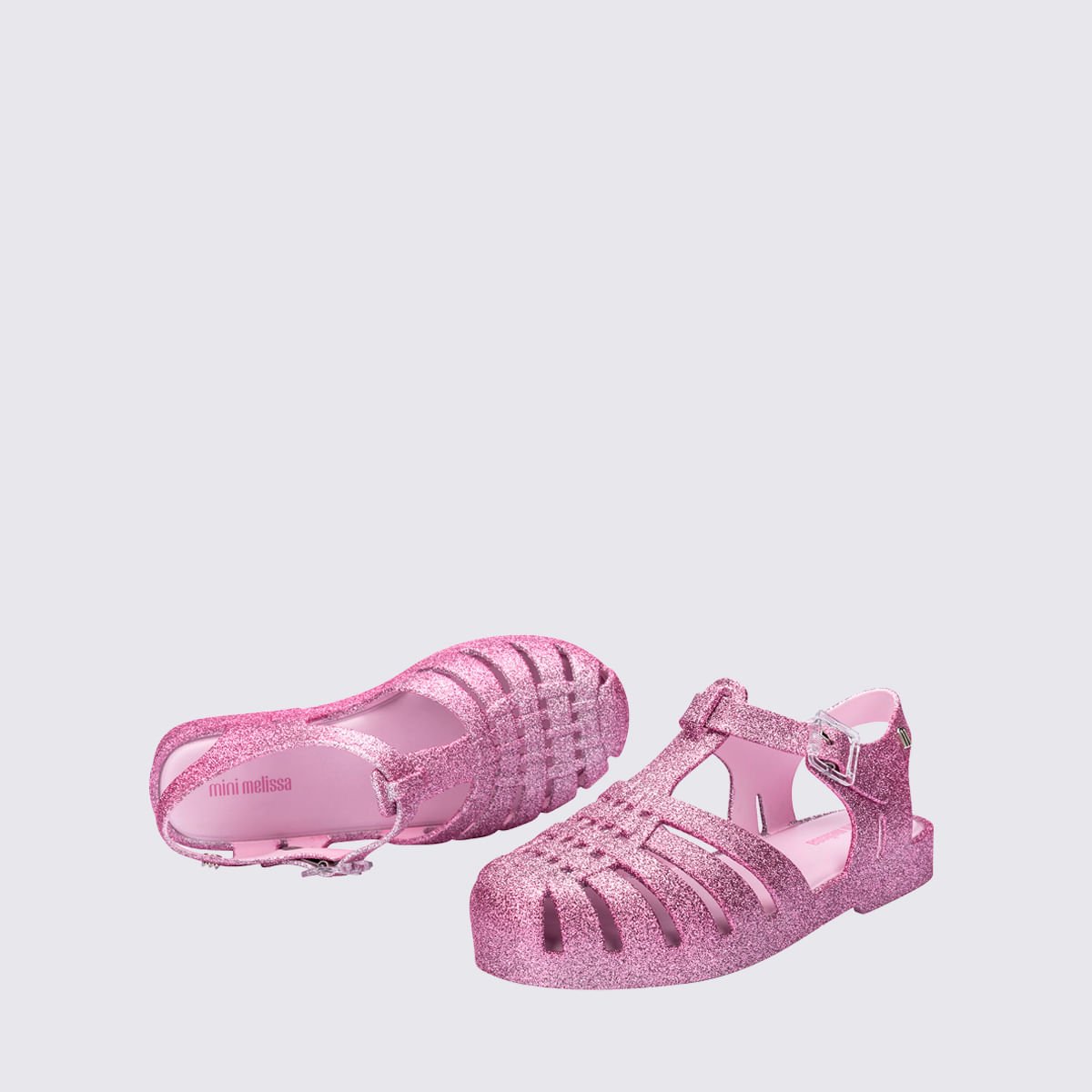 Mini Melissa Possession Glitter Infantil Rosa Prata 35759 Rosa 3