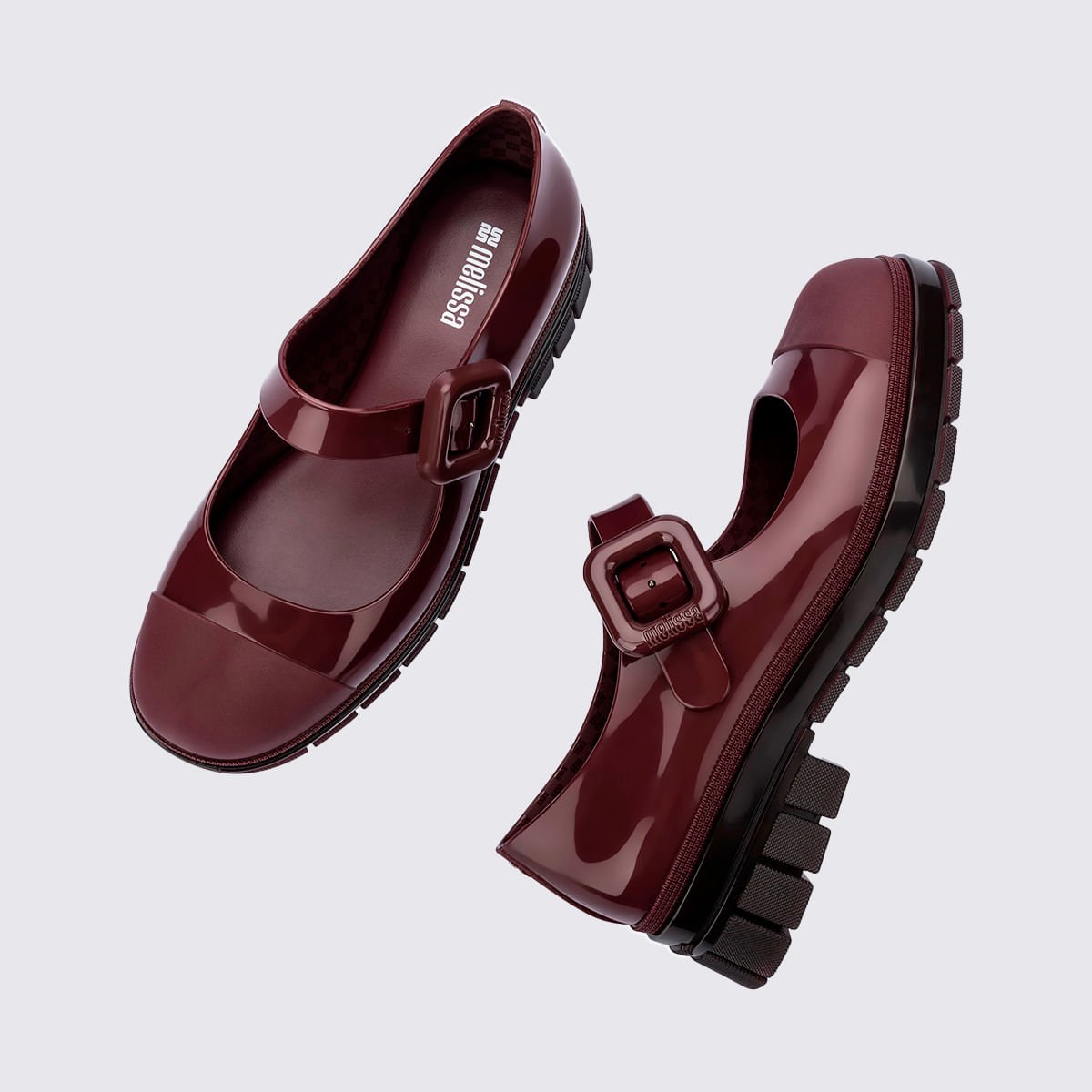 Melissa June Bordo Transparente 36107 Vinho 4