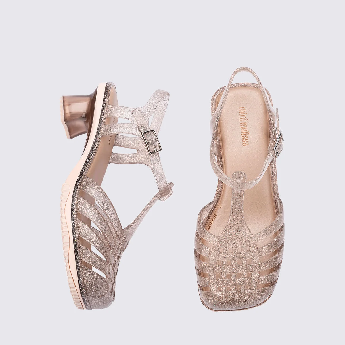 Mini Melissa Vixen Infantil Bege Glitter 35783 Bege 5