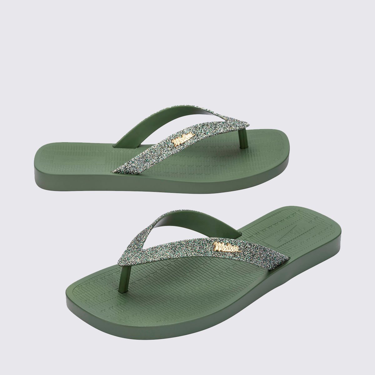 Melissa Sun Long Beach II Verde Glitter 35781 Verde 4