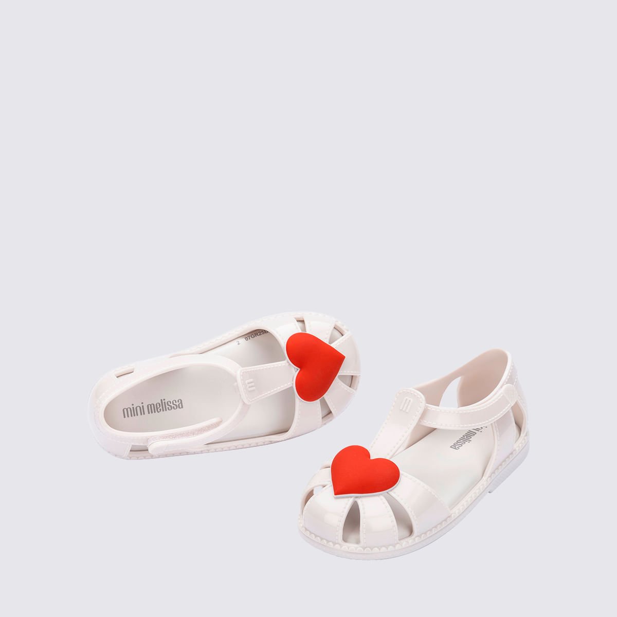 Mini Melissa Hip Heart Ballerina Baby Branco Metalizado 37783 Branco 4