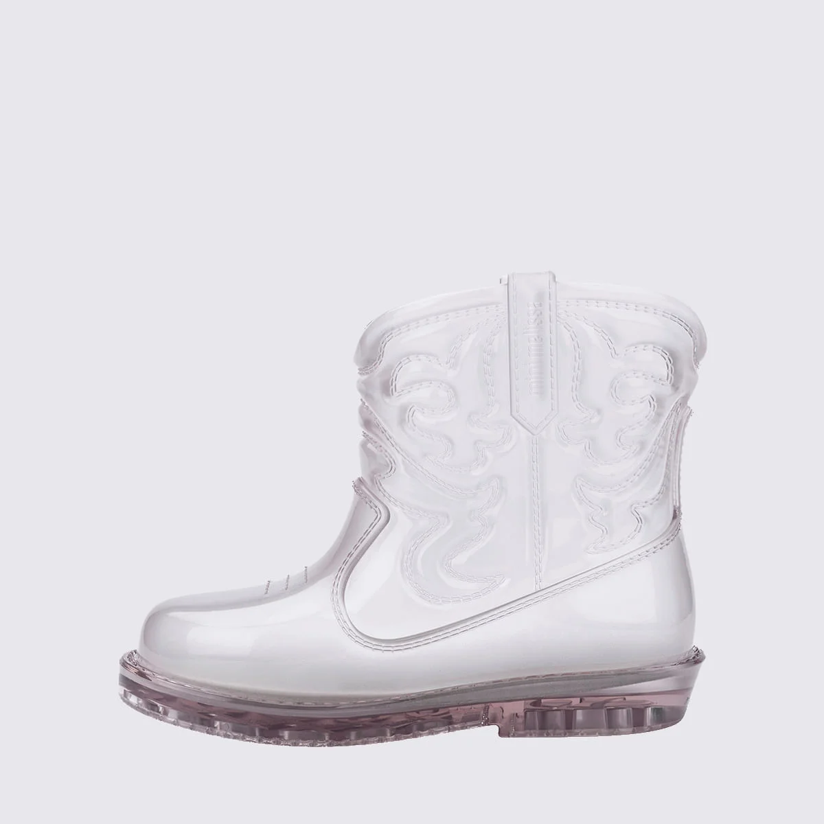 Mini Melissa Texas Boot Baby Vidro 36191 Branco 2