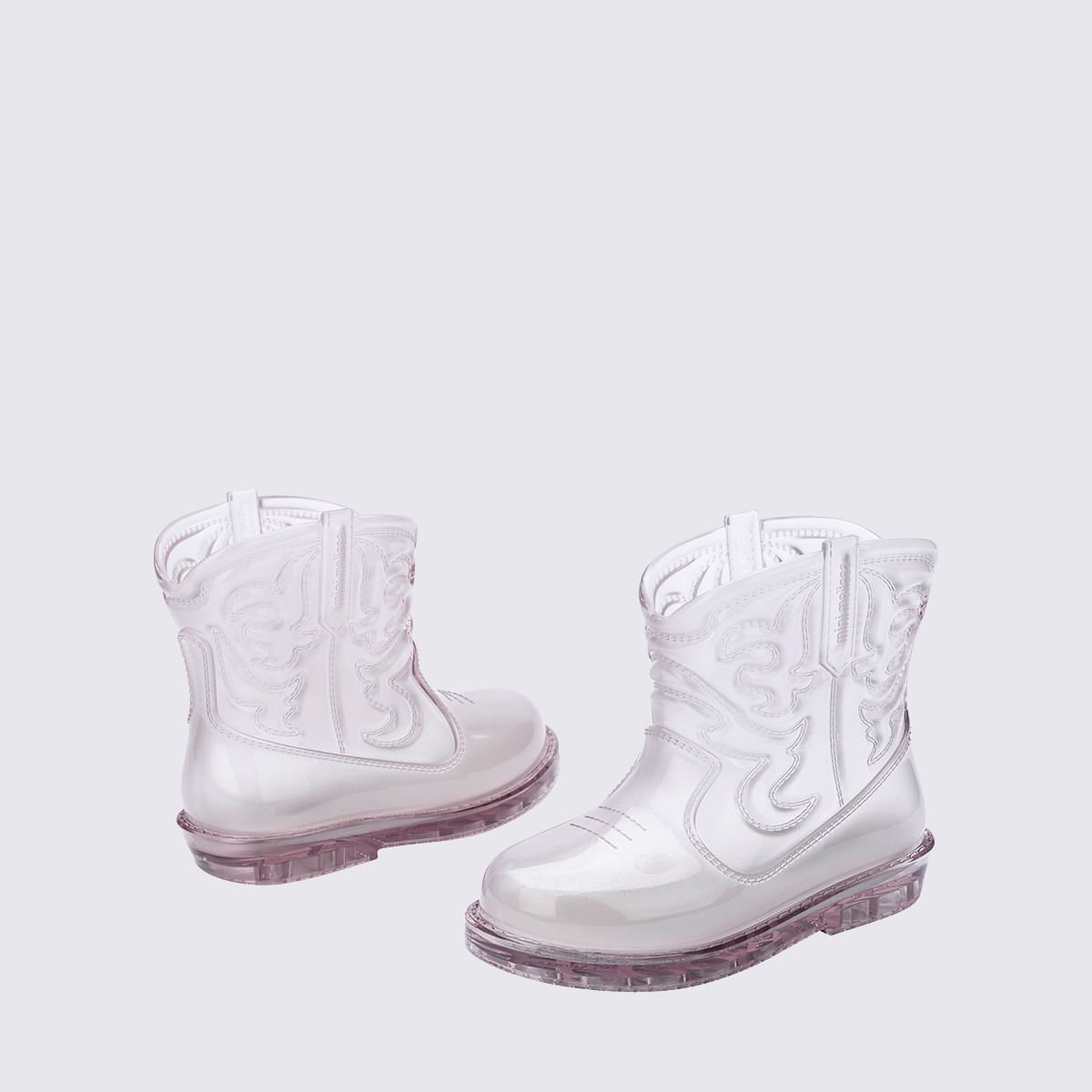 Mini Melissa Texas Boot Baby Vidro 36191 Branco 4