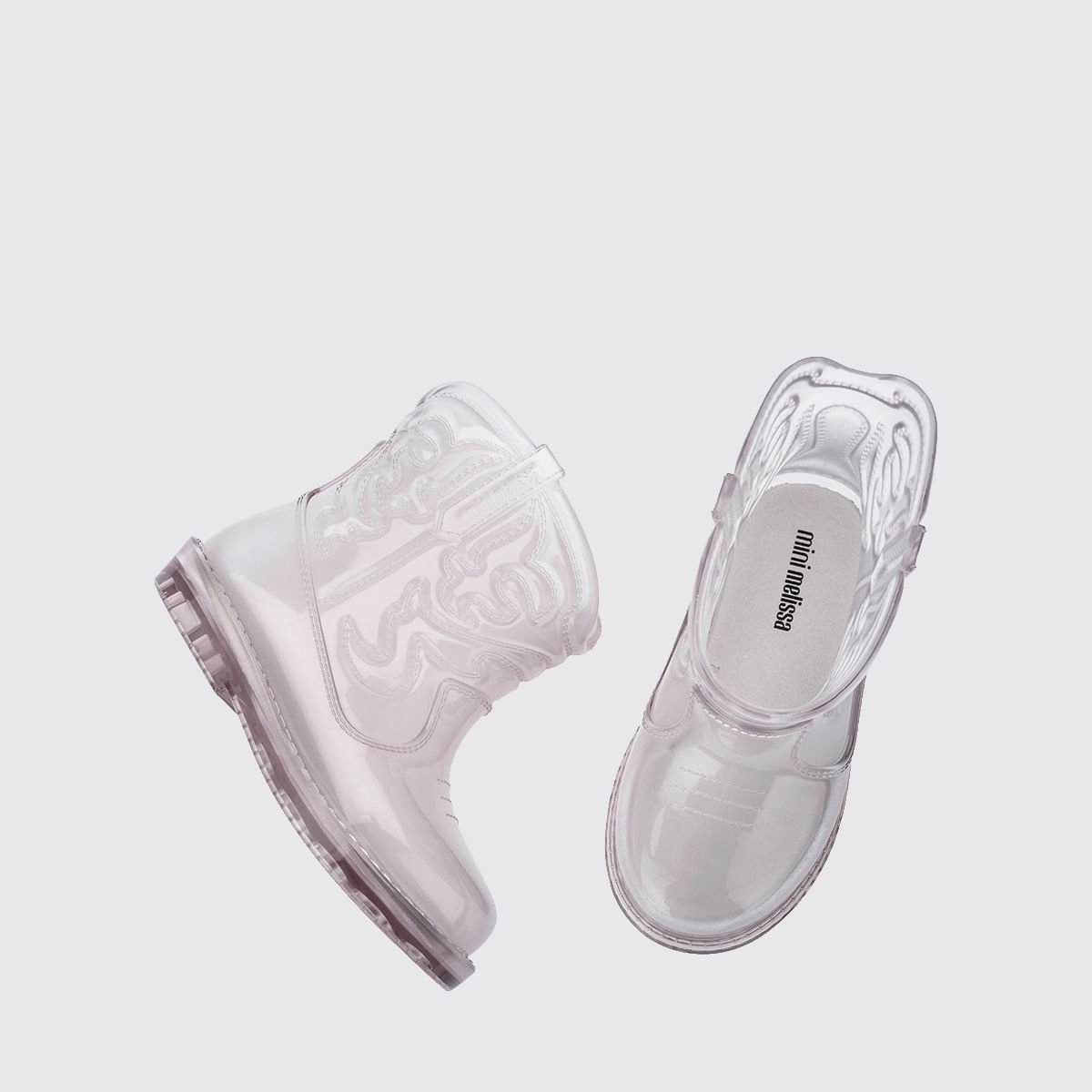 Mini Melissa Texas Boot Baby Vidro 36191 Branco 5