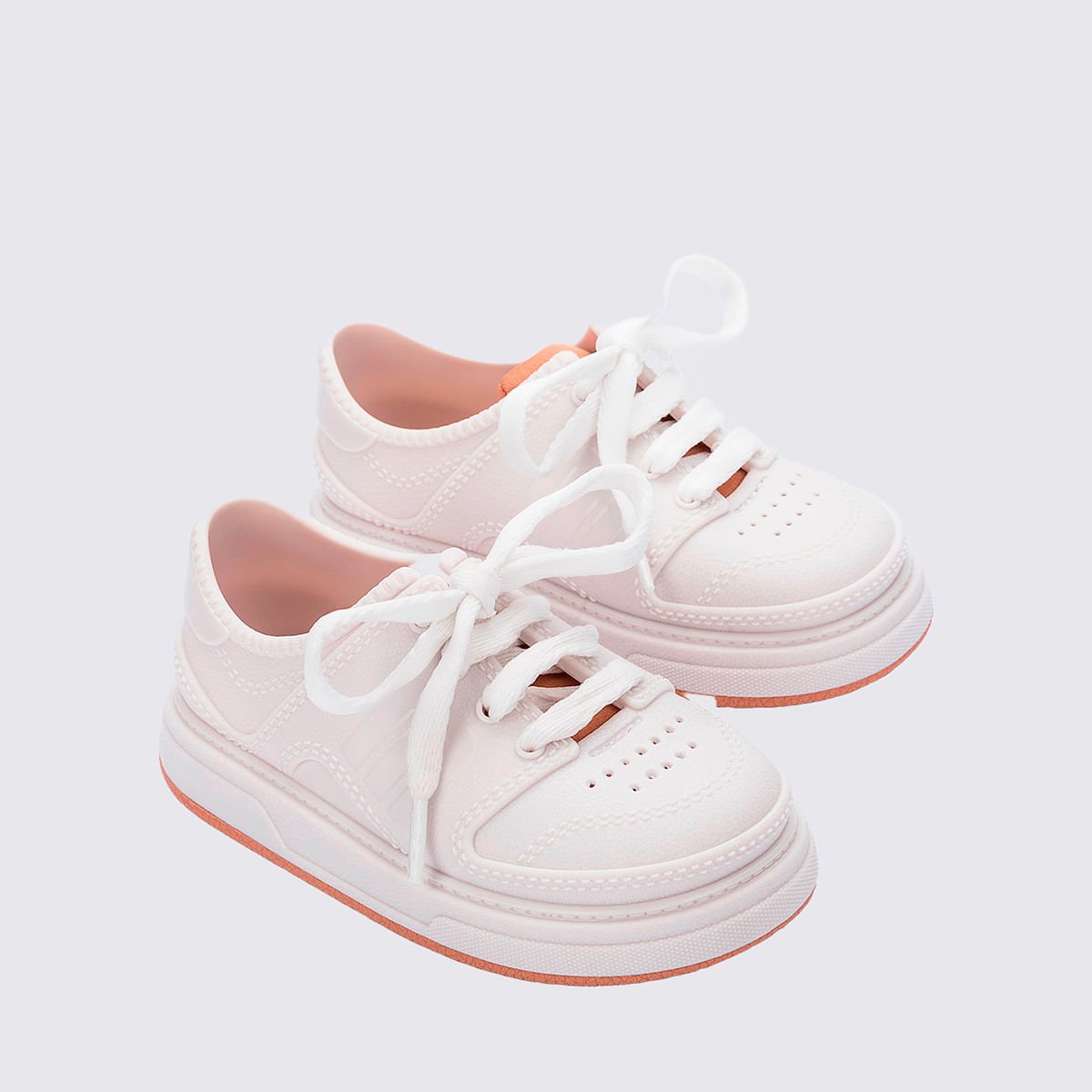 Mini Melissa Bold Sneaker Baby Branco Bege 36128 Branco 3