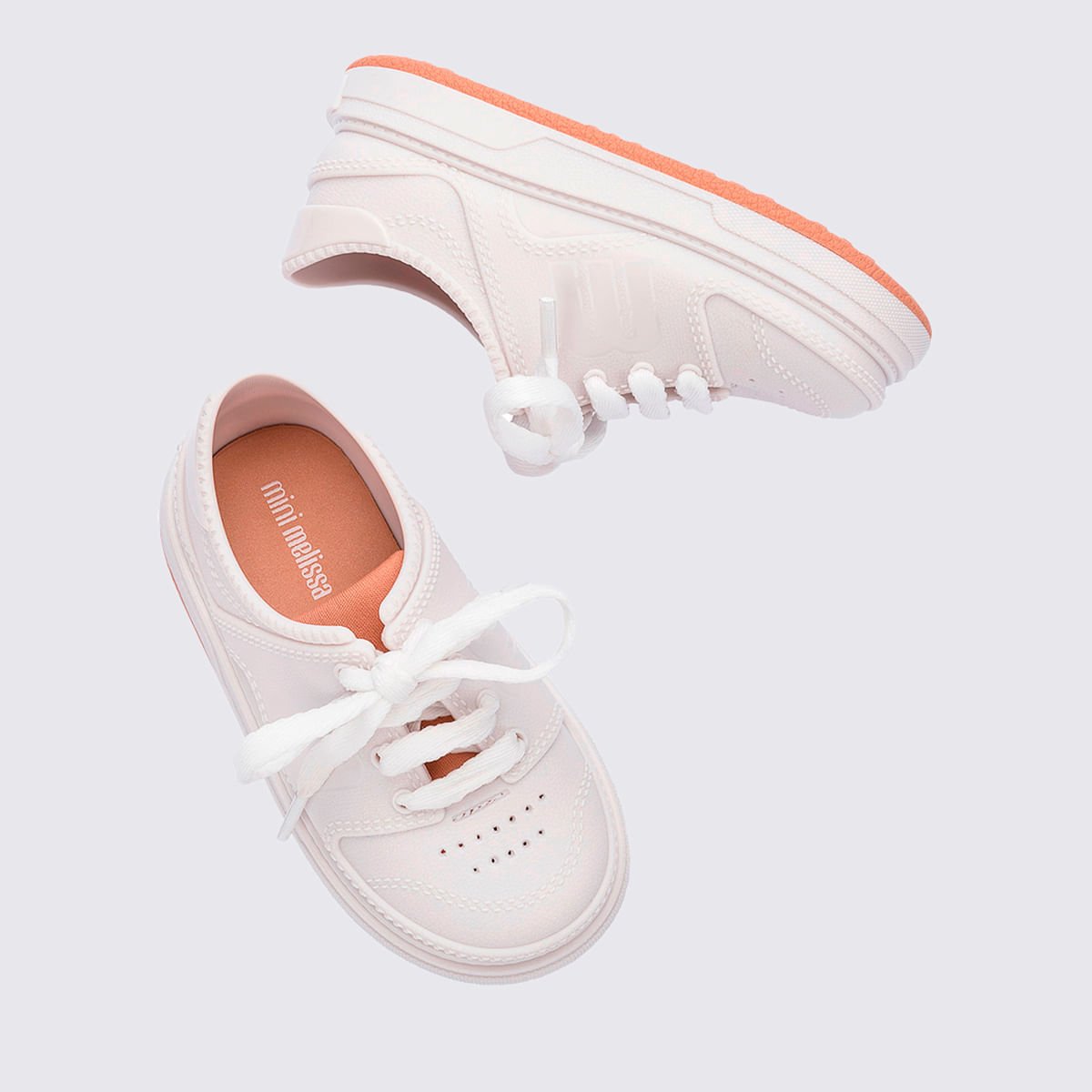 Mini Melissa Bold Sneaker Baby Branco Bege 36128 Branco 4