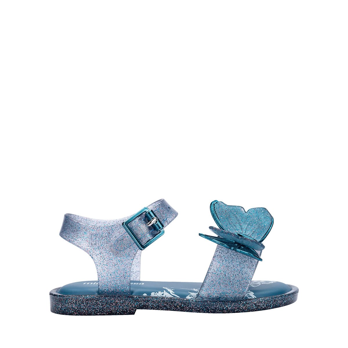 Mini Melissa Fly Sandal III Baby Azul Glitter 37803
