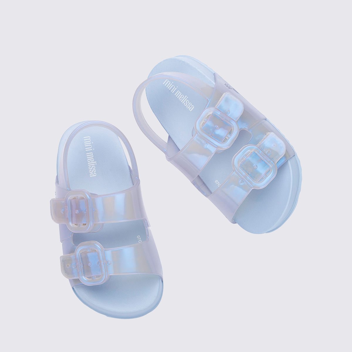 Mini Melissa Cozy Sandal Baby Azul Branco 35686 Azul 5