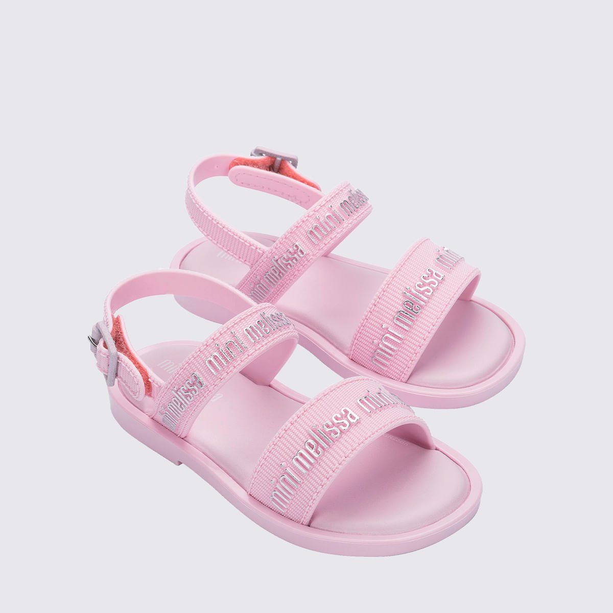 Mini Melissa Mar Sandal M Lover Rosa Claro Prata 36112 Rosa 3
