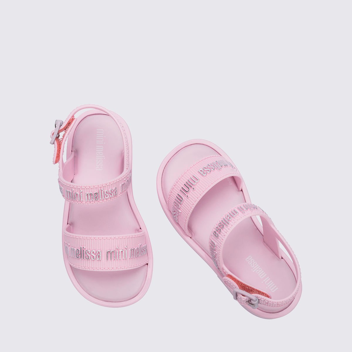 Mini Melissa Mar Sandal M Lover Rosa Claro Prata 36112 Rosa 4