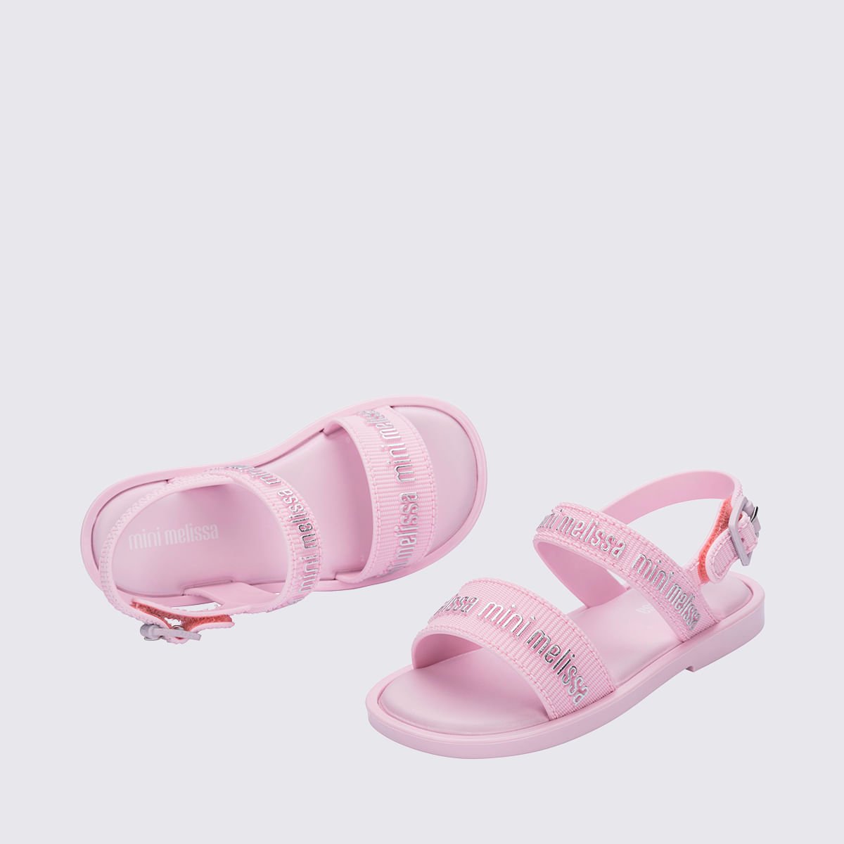 Mini Melissa Mar Sandal M Lover Rosa Claro Prata 36112 Rosa 5