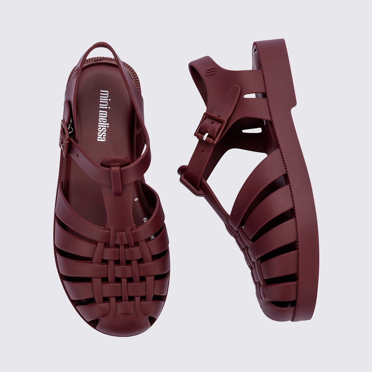 Mini Melissa Possession Infantil Bordo Fosco 32409 Bordô 4