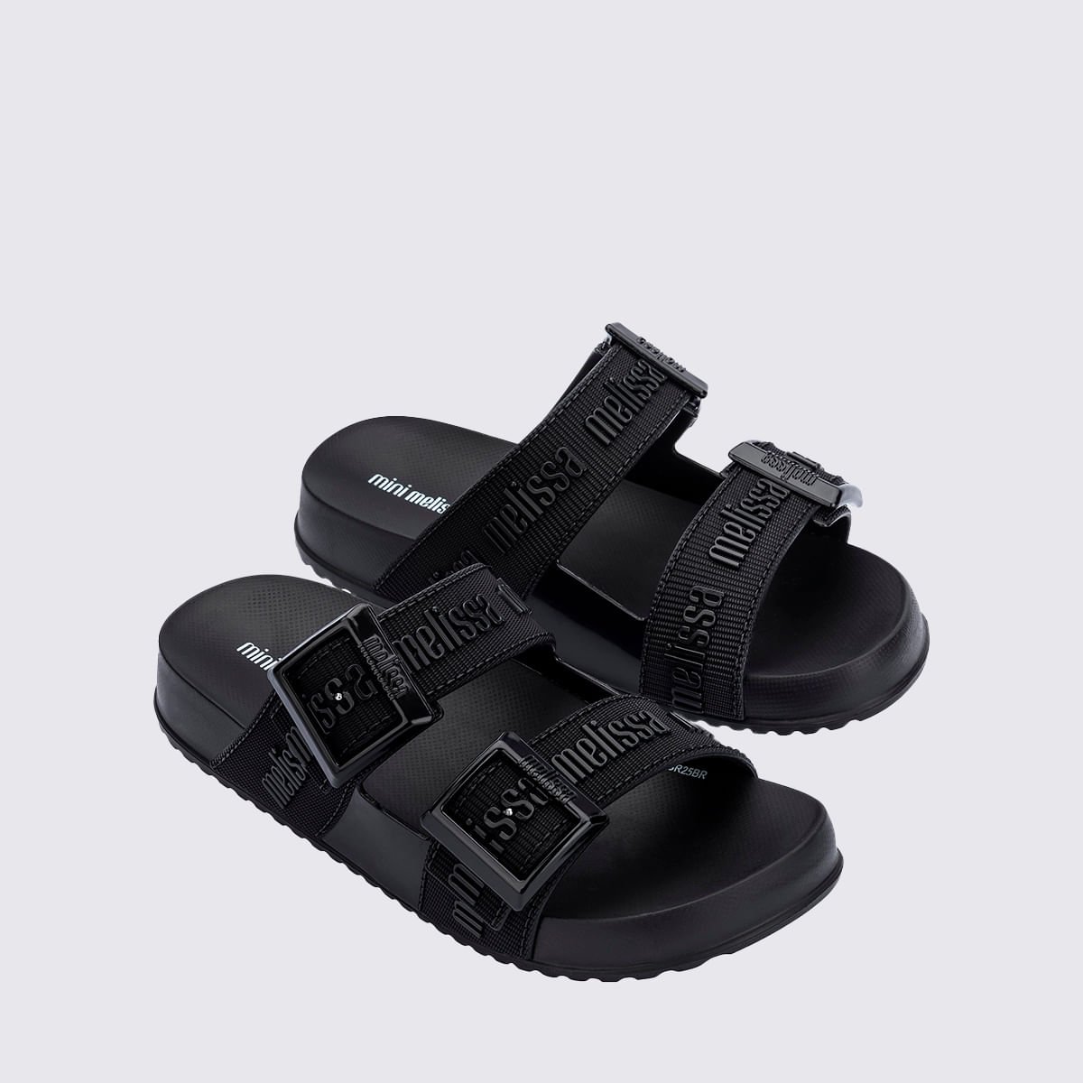Mini Melissa Cozy Slide M Lover Infantil Preto 37576 Preto 3