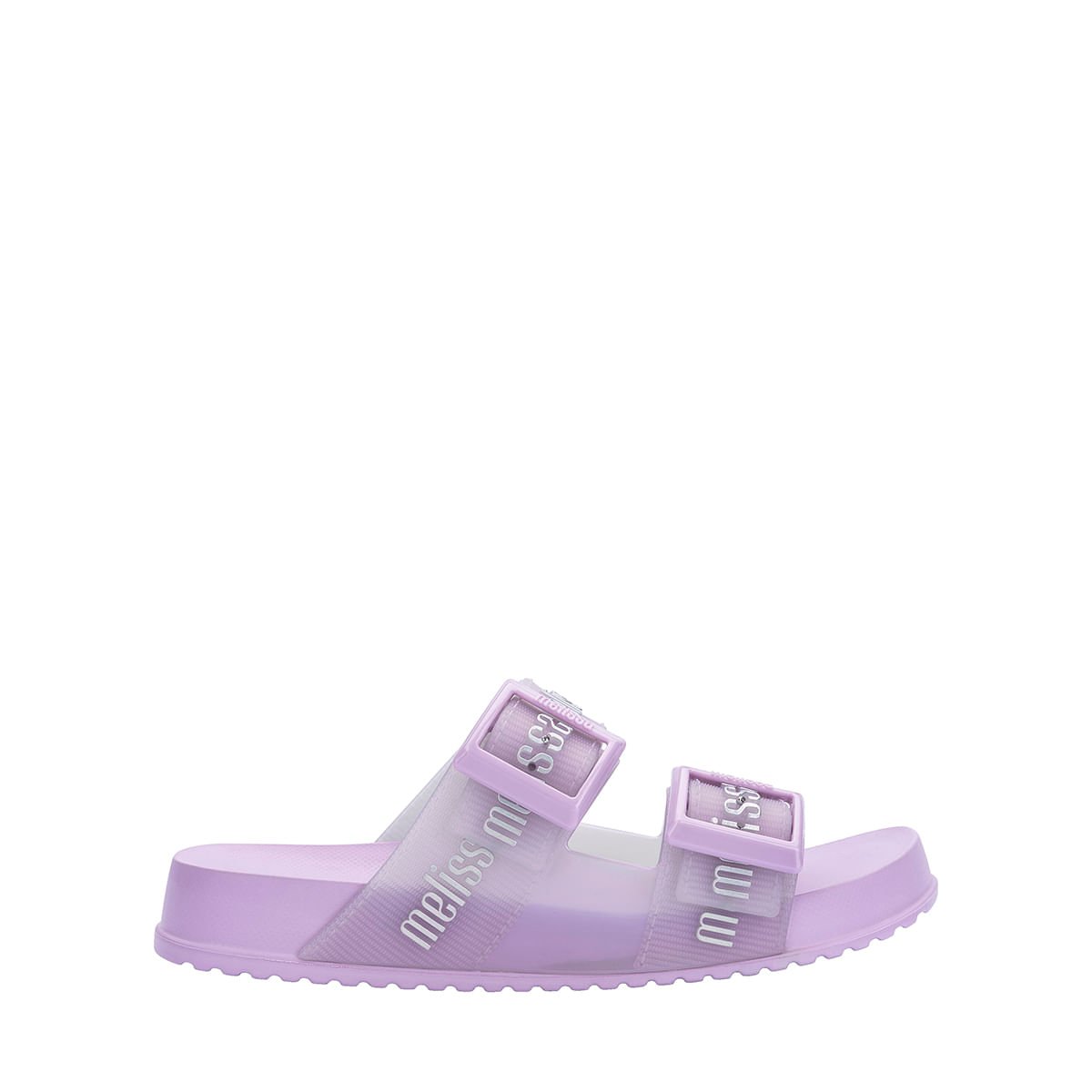 Mini Melissa Cozy Slide M Lover Infantil Lilás Prata 37576