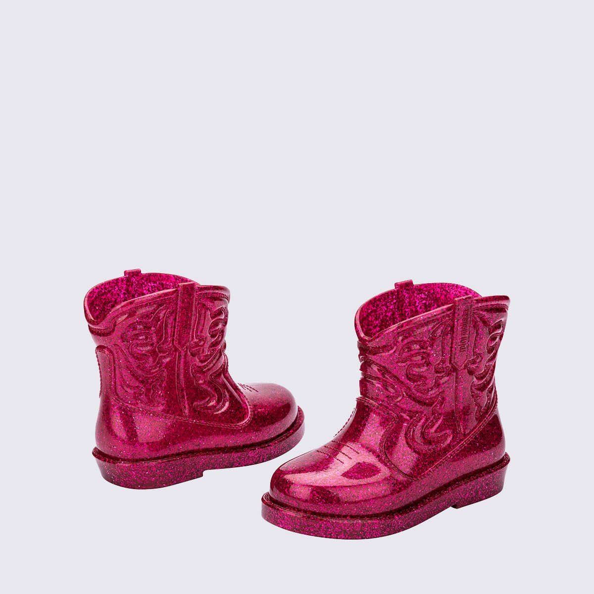 Mini Melissa Texas Boot Baby Rosa Glitter 36191 Rosa 4