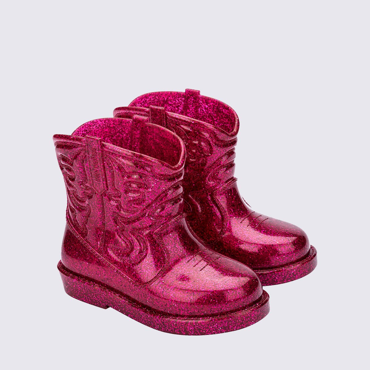 Mini Melissa Texas Boot Baby Rosa Glitter 36191 Rosa 3