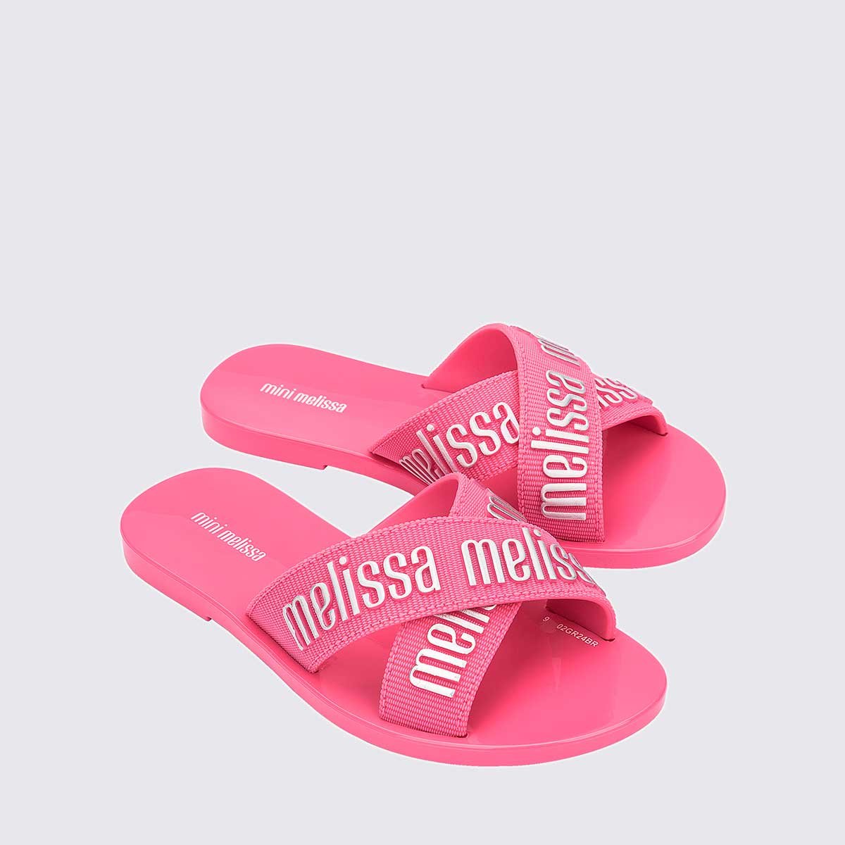 Mini Melissa M-Lover Slide Infantil Rosa Prata 35968 Rosa 3