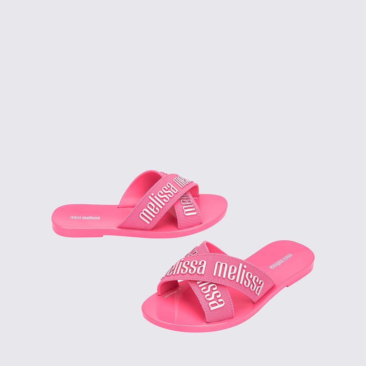 Mini Melissa M-Lover Slide Infantil Rosa Prata 35968 Rosa 4