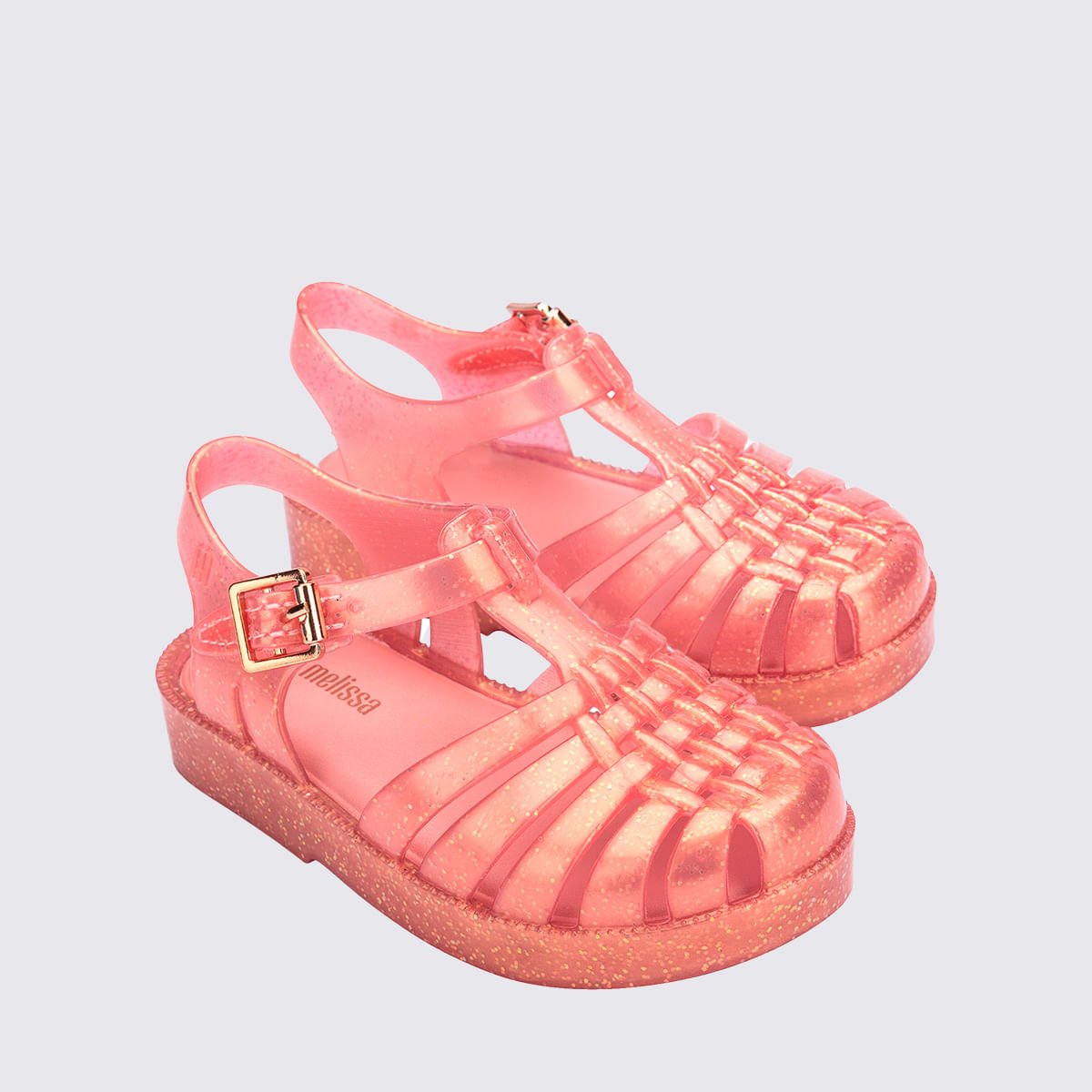 Mini Melissa Possession Shiny Infantil Rosa Perolado 33521 Salmão 3