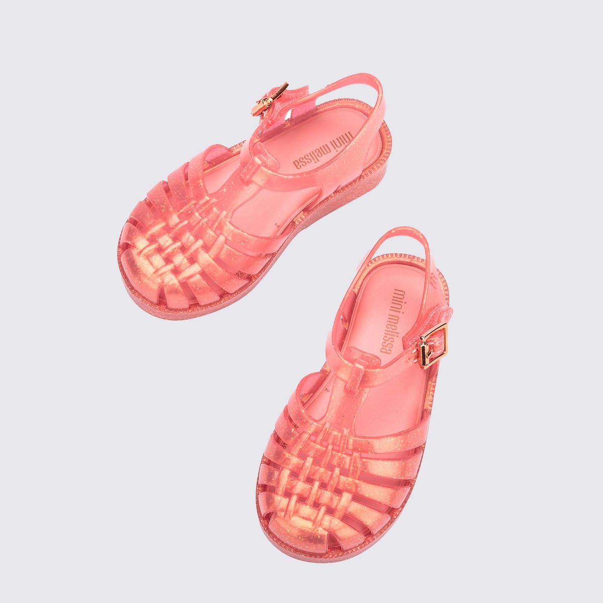 Mini Melissa Possession Shiny Infantil Rosa Perolado 33521 Salmão 5