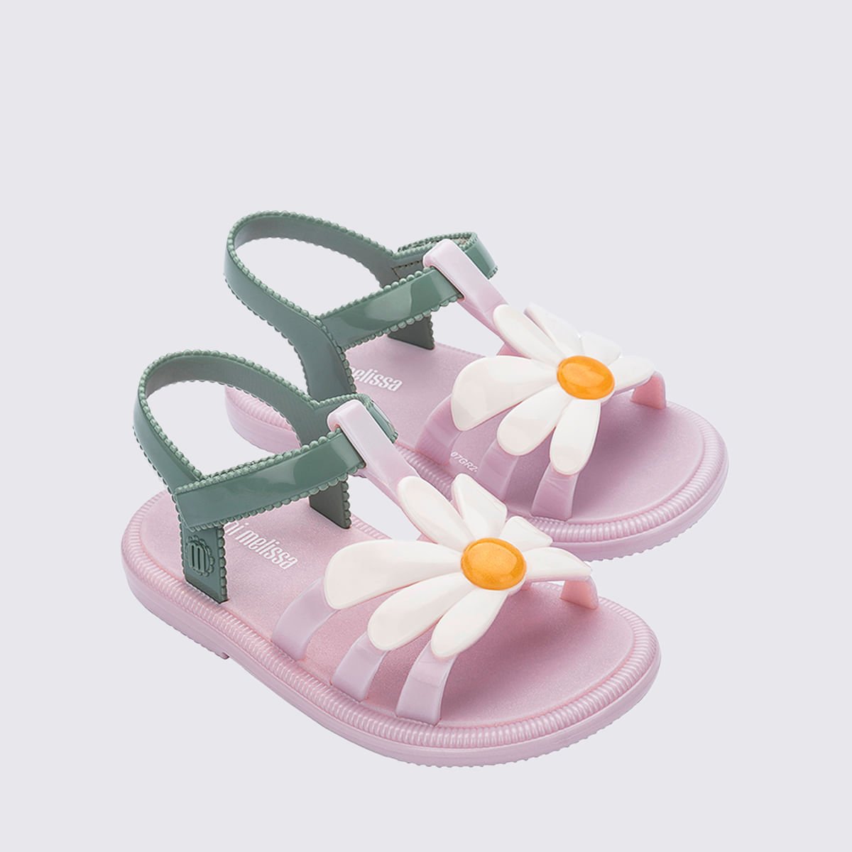 Mini Melissa Hip Bloomy Baby Rosa Metalizado Verde 35902 Verde/Branco 3