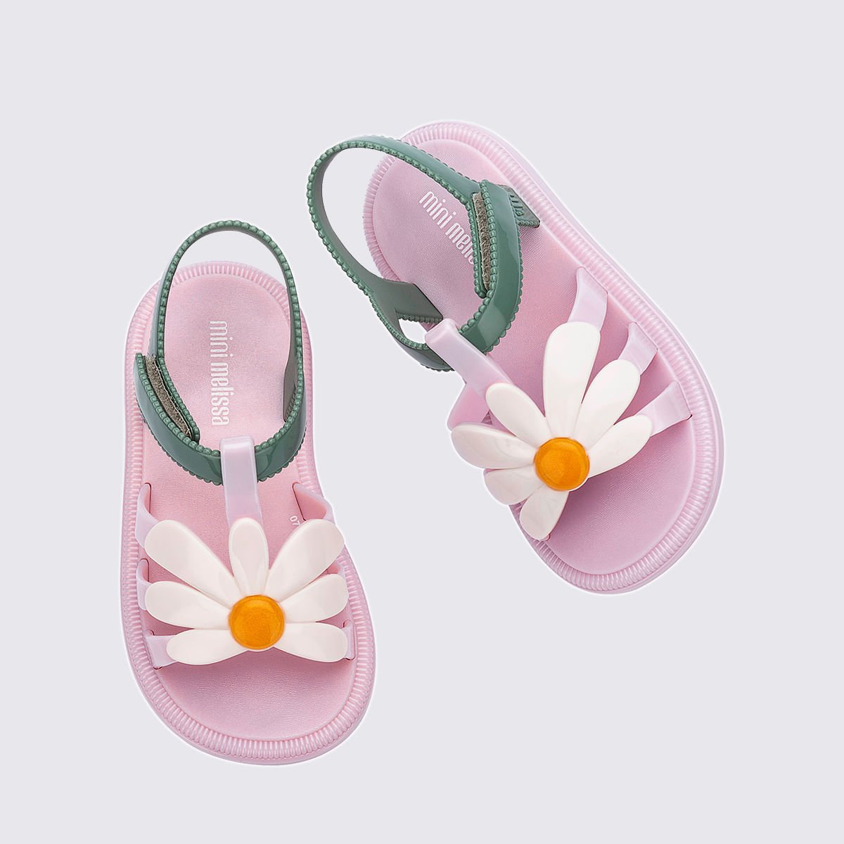 Mini Melissa Hip Bloomy Baby Rosa Metalizado Verde 35902 Verde/Branco 4
