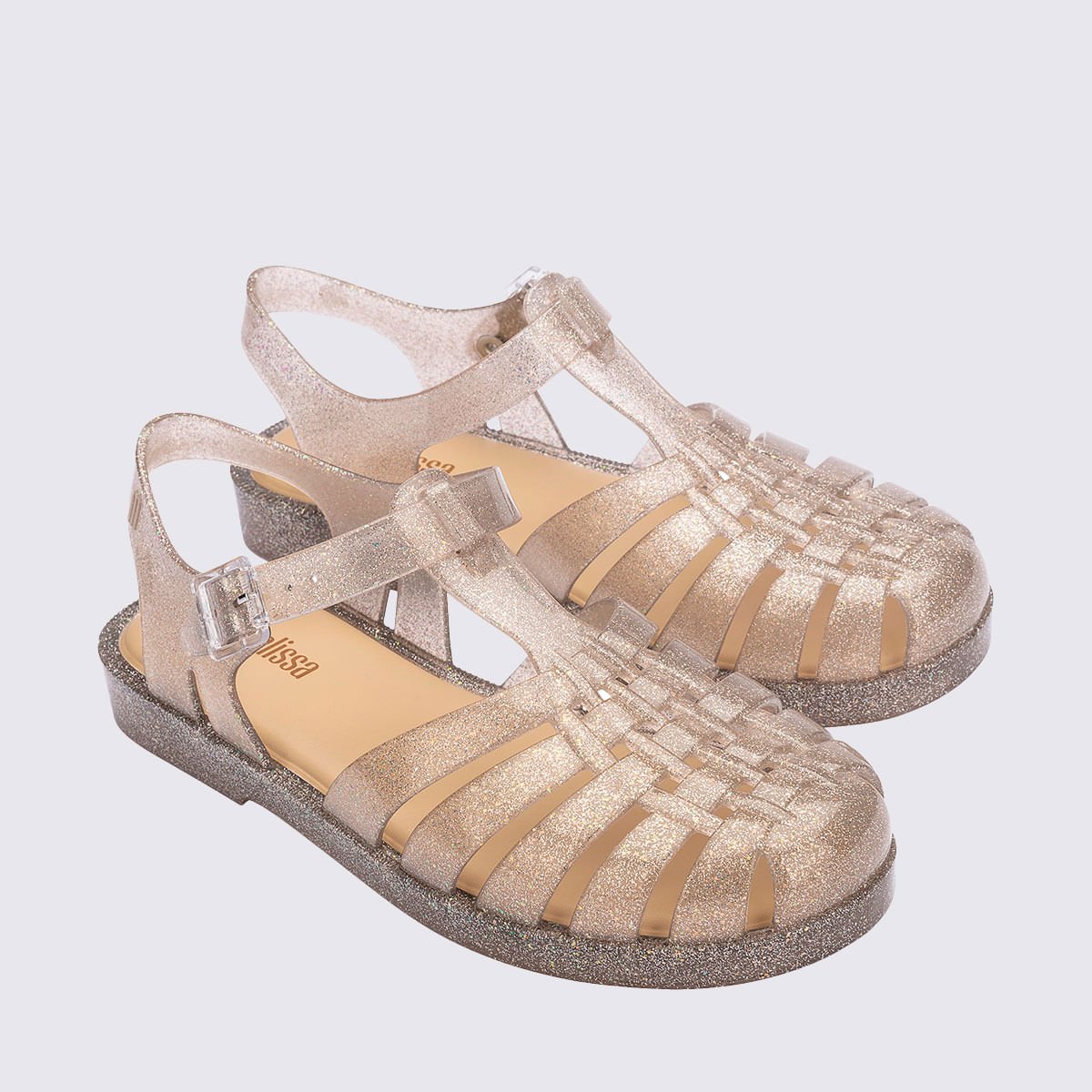 Melissa Possession Shiny Bege Glitter Prata 33520 Bege 3