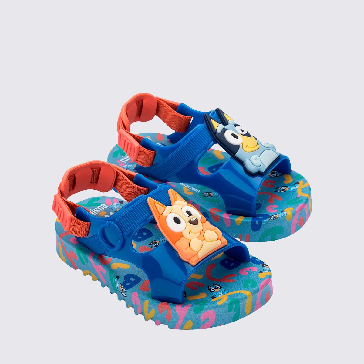 Mini Melissa Hop + Bluey Baby Azul Laranja 36176 Azul 3