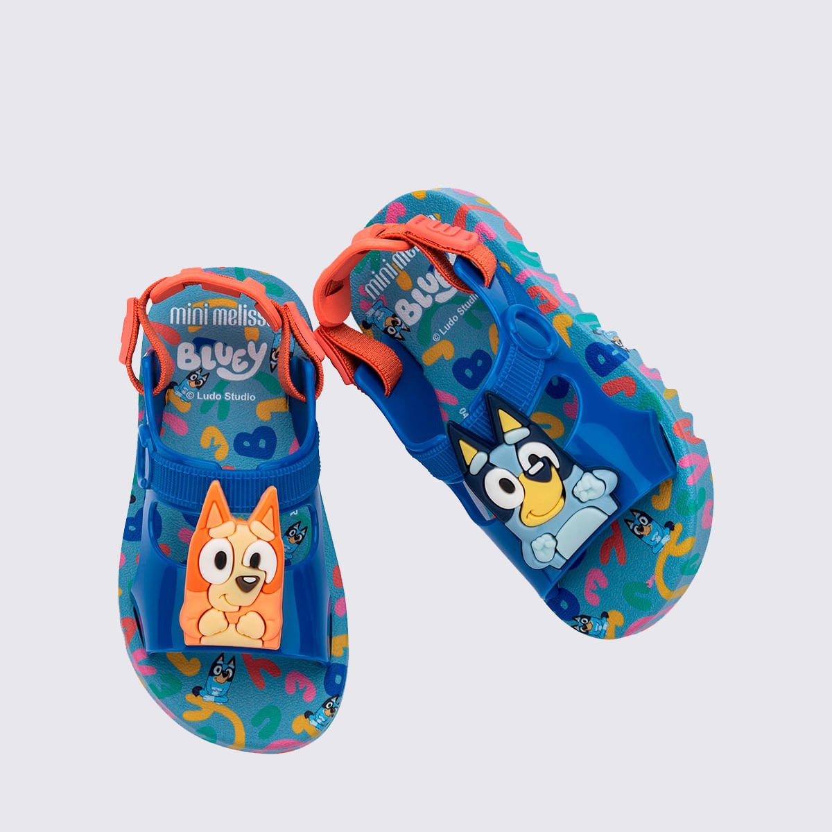 Mini Melissa Hop + Bluey Baby Azul Laranja 36176 Azul 4