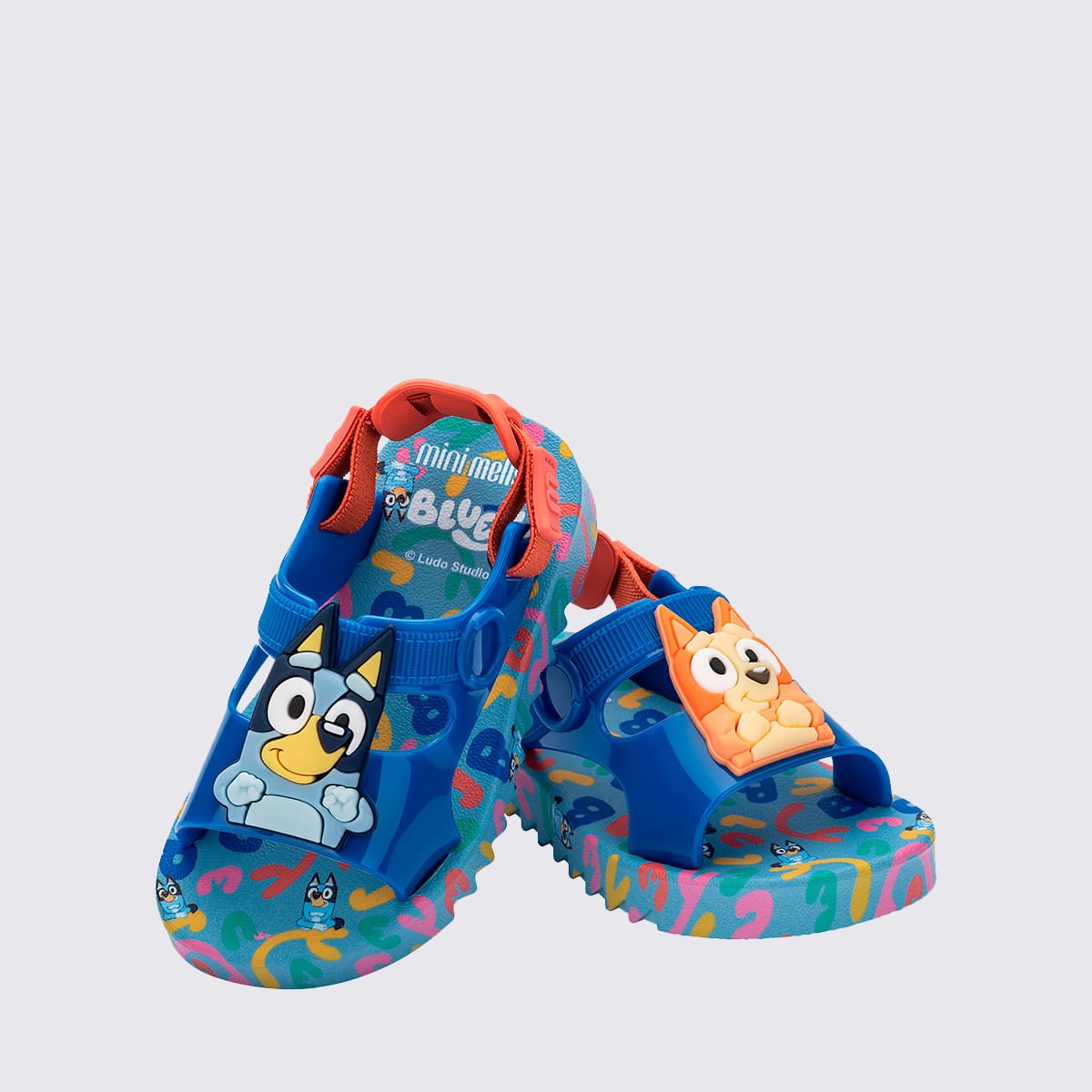 Mini Melissa Hop + Bluey Baby Azul Laranja 36176 Azul 5