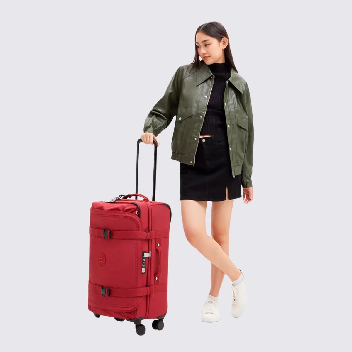 Mala Kipling Spontaneous M Vermelho I69184SS Vermelho 8