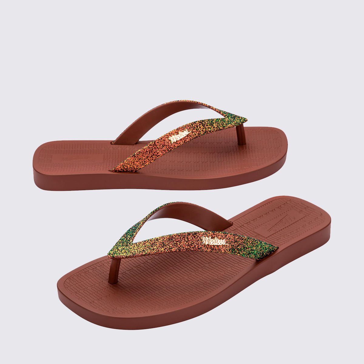 Melissa Sun Long Beach II Marrom Glitter 35781 Marrom 4