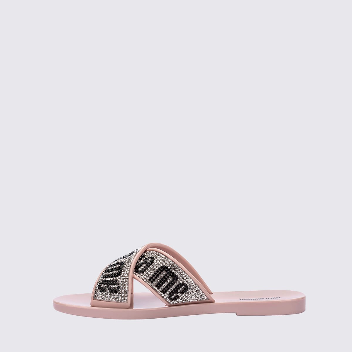 Mini Melissa M Lover Slide Deluxe Infantil Rosa Cristal 37112 Bege 2