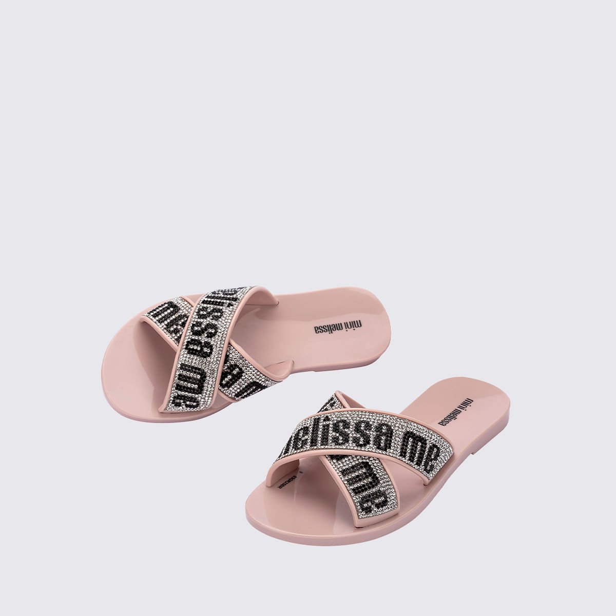 Mini Melissa M Lover Slide Deluxe Infantil Rosa Cristal 37112 Bege 4