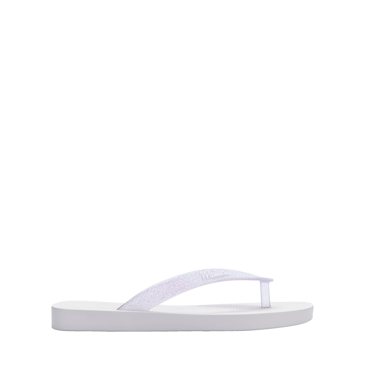 Mini Melissa Sun Long Beach II Infantil Branco Vidro 36100