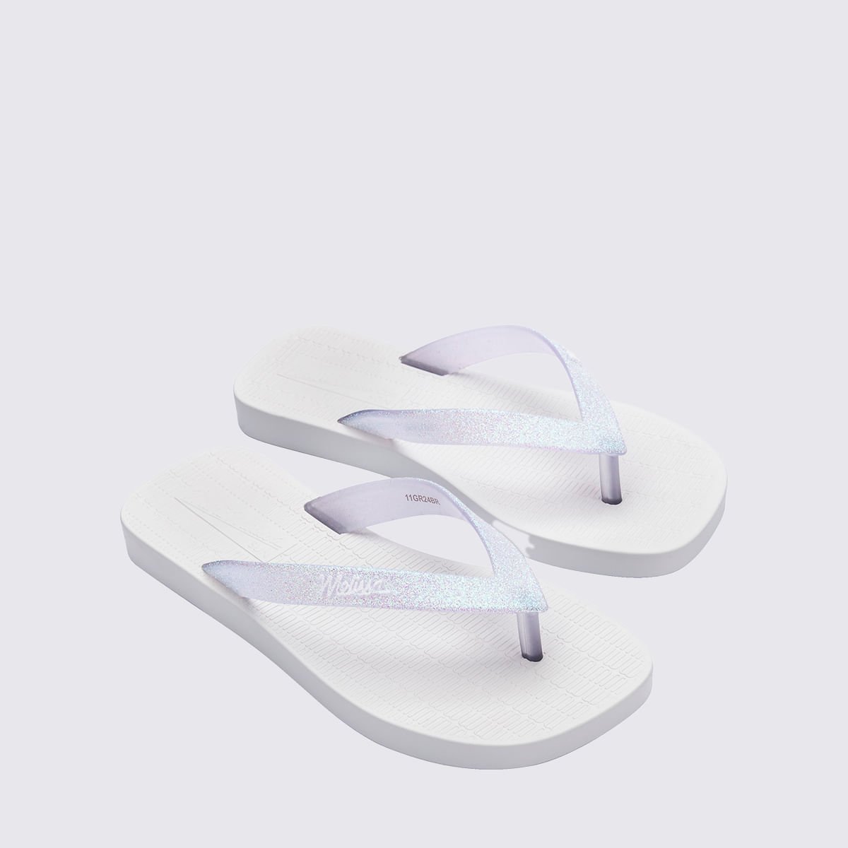 Mini Melissa Sun Long Beach II Infantil Branco Vidro 36100 Branco 3