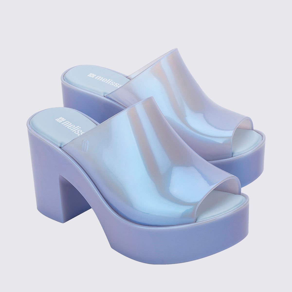 Melissa Mule Hype Azul Perolado 36026 Azul 3
