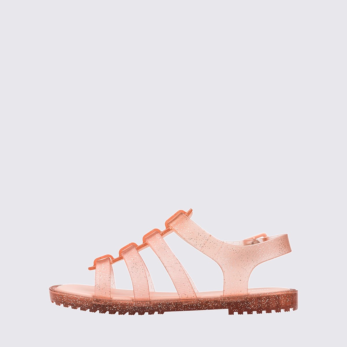 Mini Melissa Flox Infantil Rosa Glitter 31735 Laranja 2