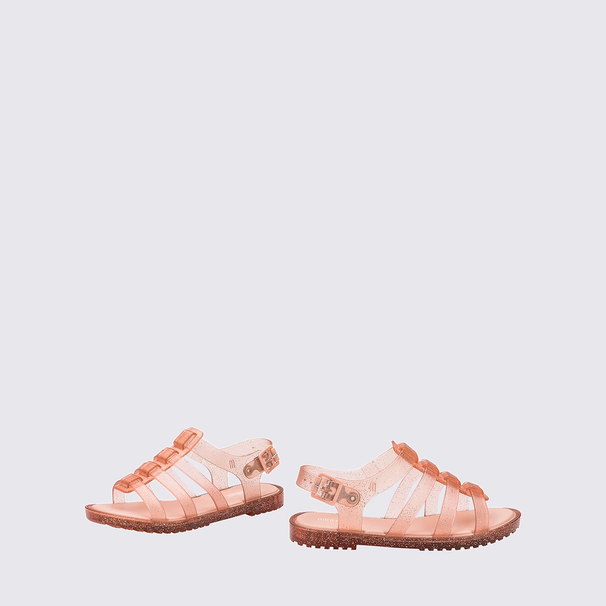 Mini Melissa Flox Infantil Rosa Glitter 31735 Laranja 4