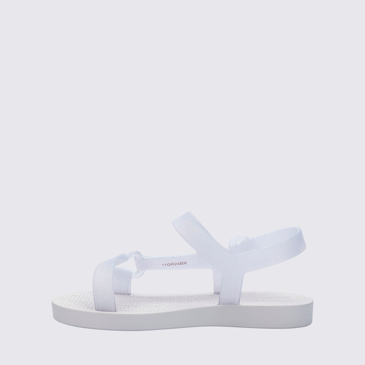 Mini Melissa Sun Downtown Baby Branco Vidro Glitter 35771 Branco 2