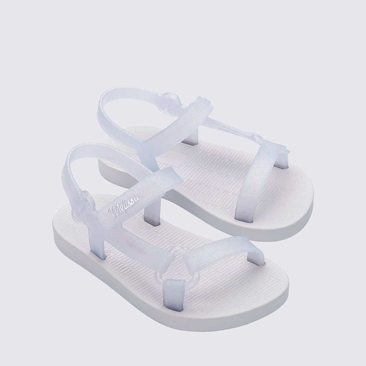 Mini Melissa Sun Downtown Baby Branco Vidro Glitter 35771 Branco 3
